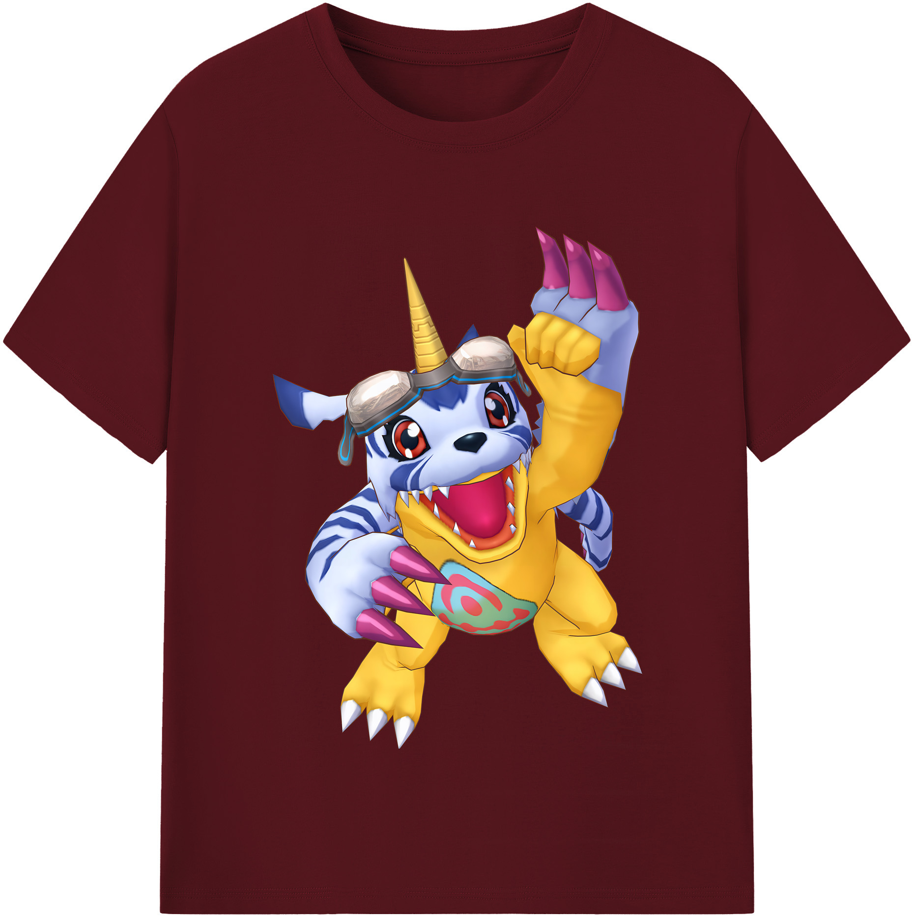 （画像用） Digimon デジタルモンスター/デジモン 綿100％半袖Tシャツ（フロントプリント）